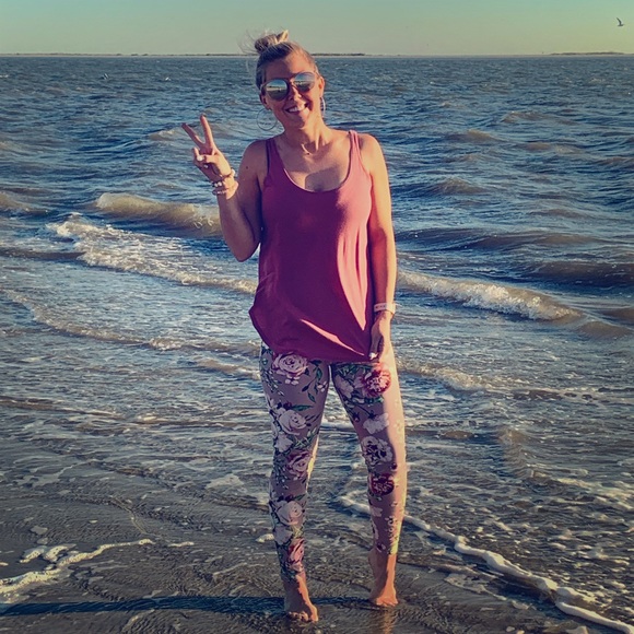 Fashion Blvd Pants - SALE Floral Printed Mauve Leggings - One Size Fashion Blvd Pants - SALE Floral Printed Mauve Leggings - One Size